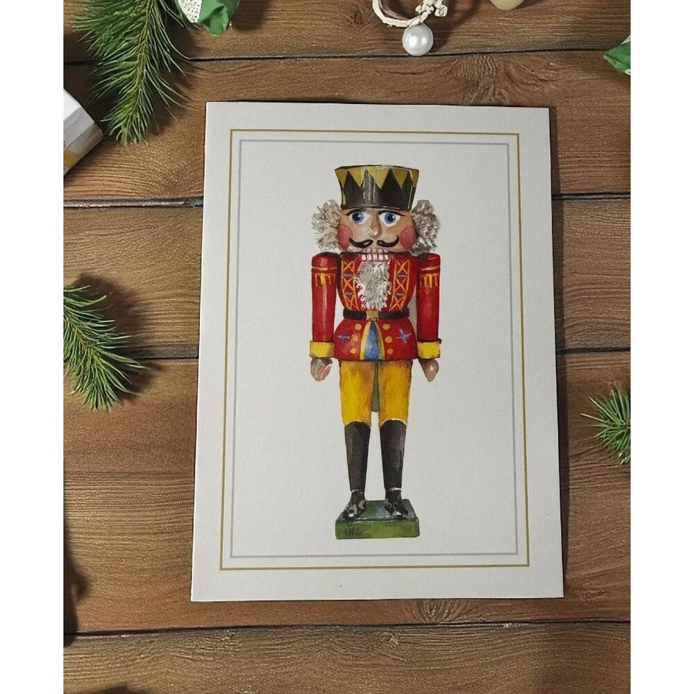 Odd Balls Vintage - Assorted Christmas Folded Note Cards - 10 Pack